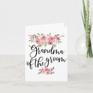 Oma des Groom-Hochzeit-Brautparty _1 Karte
