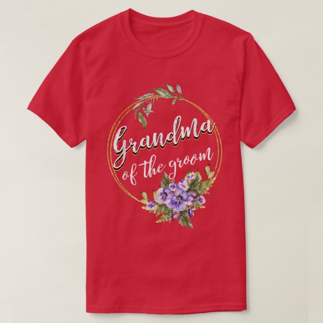 Oma des Groom Wedding Bachelor Party Grandm T-Shirt (Design vorne)