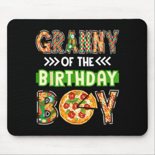 Oma des Jungen Geburtstag Junge Pizzaliebhaber Par Mousepad
