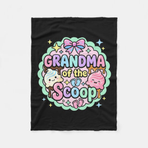 Oma des Scoop Ice Cream Gender Reveal Baby Fleecedecke