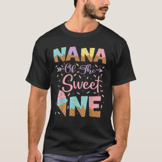 Oma des süßen Einen Eis zum 1. Geburtstag Mädchen T-Shirt