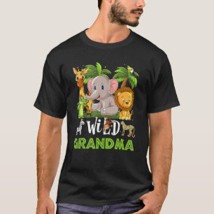 Oma des wilden Zoo Birthday Safari Jungle Ani T-Shirt