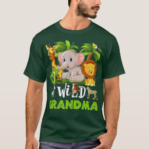 Oma des wilden Zoo Birthday Safari Jungle Ani T-Shirt