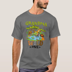 Oma des wilden Zoo Birthday Woodland Anim T-Shirt
