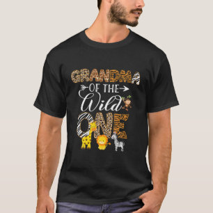 Oma des Wildtier One Zoo Birthday Safari T-Shirt