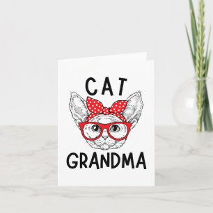 Oma Devon Rex Cat Lovers Cat Nana Muttertag Karte