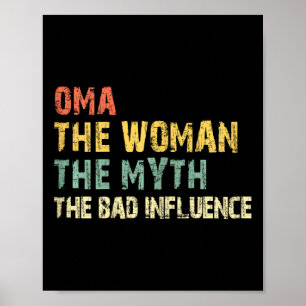 Oma Die Frau Der Mythos Der D Einfluss Lustig Vint Poster