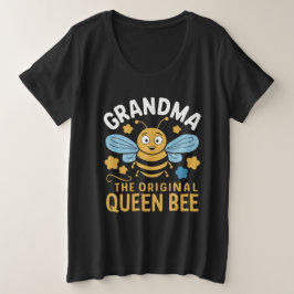 Oma die ursprüngliche Königin-Biene Große Größe T-Shirt