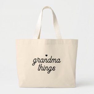Oma-Dinge-Geschenk Jumbo Stoffbeutel