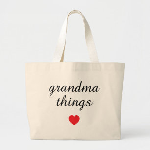 Oma Dinge personalisiertes Oma-Geschenk Jumbo Stoffbeutel