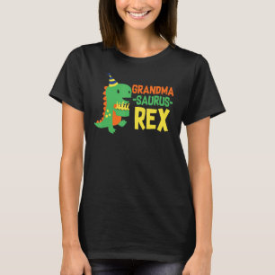 Oma Dinosaur Familie Matching Dinosaur Geburtstag T-Shirt