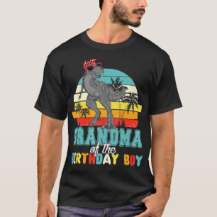 Oma Dinosaur Geburtstag Junge Mama Matching Family T-Shirt