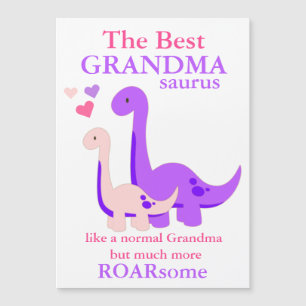 Oma Dinosaur Muttertag Magnetkarte