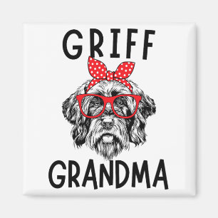 Oma Drahthaar Pointing Griffon Nana Mother Magnet