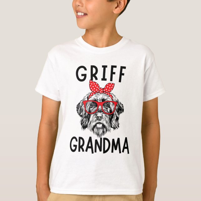 Oma Drahthaar Pointing Griffon Nana Mother T-Shirt (Vorderseite)