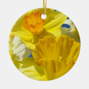 Oma, du bist die Beste! Osterglocken-Ornament Keramikornament