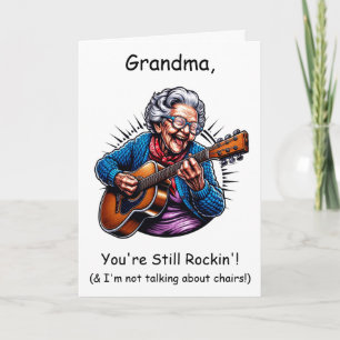 Oma, du rockst immer noch" Geburtstagshumor Karte