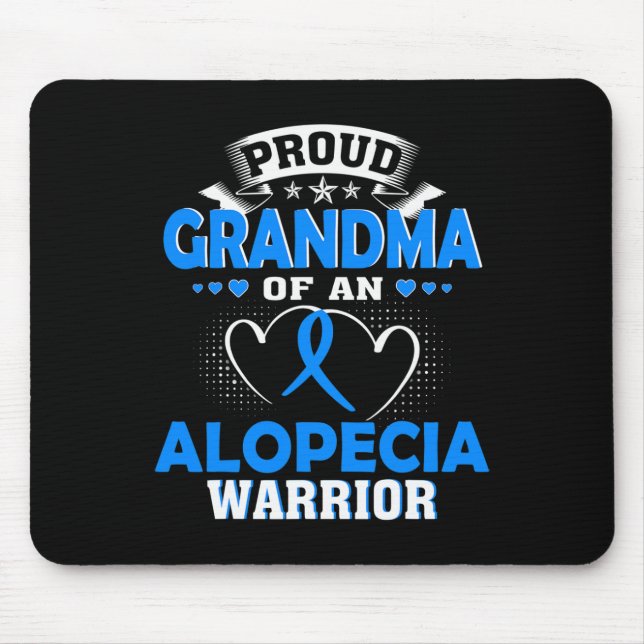 Oma eines Alopezie-Kriegers Mousepad (Vorne)