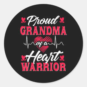 Oma eines Herzkriegers - KD-Bewusstsein Runder Aufkleber