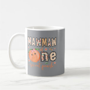Oma eines süßen Pfirsichs zum 1. Geburtstag Kaffeetasse