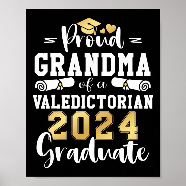 Oma eines Valedictorianischen Cl 2024-Abschlusses Poster (Vorne)