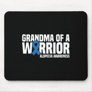 Oma eines Warrior Blue Ribbon Alopecia Auszeichnun Mousepad