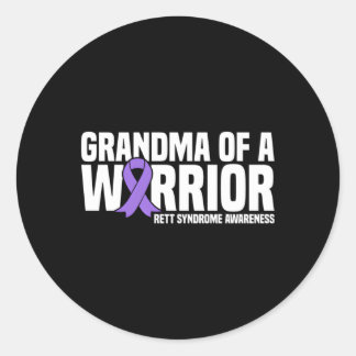 Oma eines Warrior Rett-Syndroms Bewusstsein Runder Aufkleber