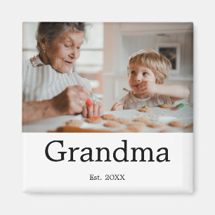 Oma eingerichtetes Fotogeschenk Magnet