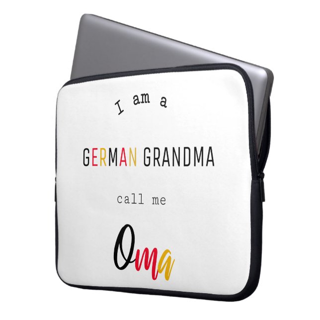 Oma-Elektronik-Tasche Laptopschutzhülle (Vorderseite Links)