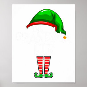 Oma Elf Group Matching Familie Weihnachten Poster