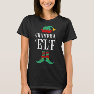 Oma Elf Niedlich Funny Christmas Kostüm T-Shirt