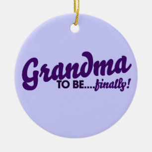 Oma endlich keramik ornament