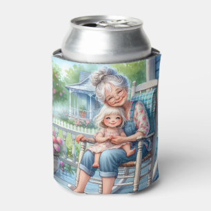 Oma Enkelin Veranda Umarmen Dosenkühler