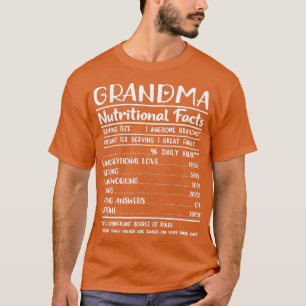 Oma Ernährungsfakte Geschenke für Oma Frauen T-Shirt
