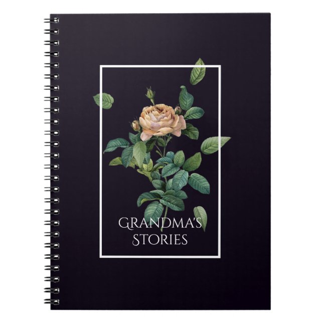 Oma erzählt Familiengeschichte Notizblock (Vorderseite)