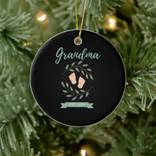 Oma Est. 2024 Keramik Ornament