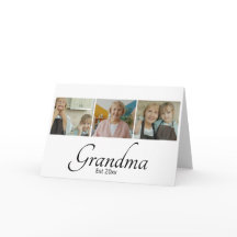 Oma Est Jahr Benutzerdefinierte 3-Foto-Collage-Ges
