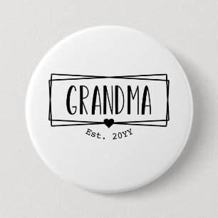 Oma Est Oma Neue Großmutter Gigi Geschenk Button