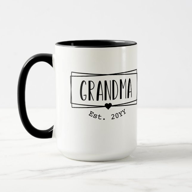 Oma Est Oma Neue Großmutter Gigi Geschenke Tasse (Links)