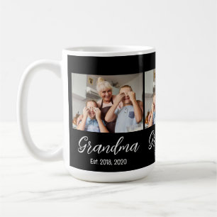 Oma Est. White Schrift 3 Foto Kaffeetasse