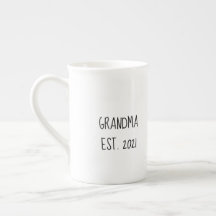 Oma "est year"-Tasse für neue Oma