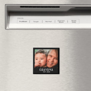Oma Established Foto Geschenk Magnet