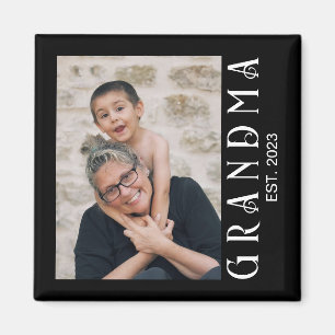 Oma Established Foto Geschenk Magnet