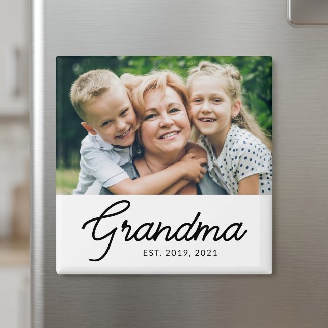 Oma Established Foto-Geschenk Magnet (Von Creator hochgeladen)