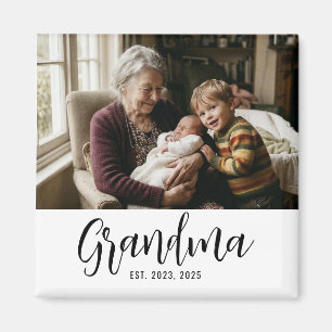 Oma Established Foto-Geschenk Magnet