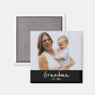 Oma Established Foto-Geschenkmagnet Magnet