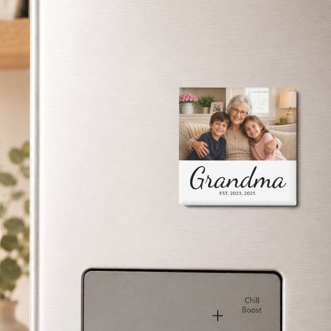 Oma Established Foto-Geschenkmagnet Magnet (Von Creator hochgeladen)