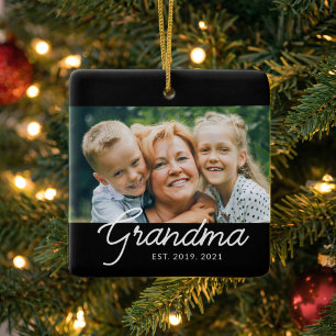 Oma Established Schrift Foto Keramikornament
