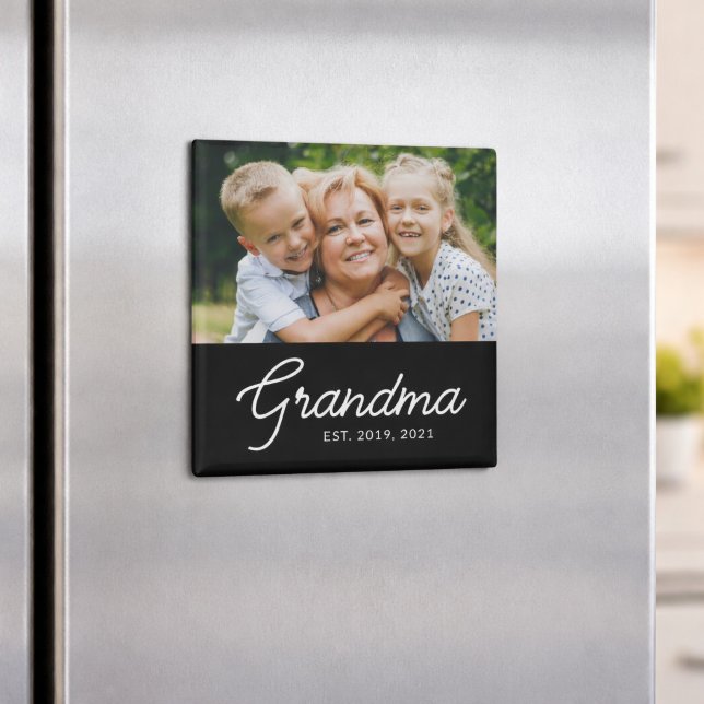Oma Established Schrift Foto Magnet (Von Creator hochgeladen)