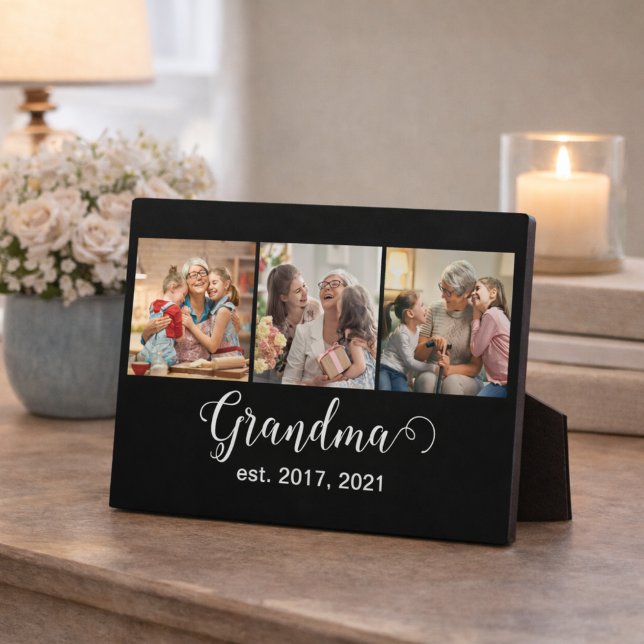 Oma Established Schrift Geschenk 3 Foto Fotoplatte (Von Creator hochgeladen)